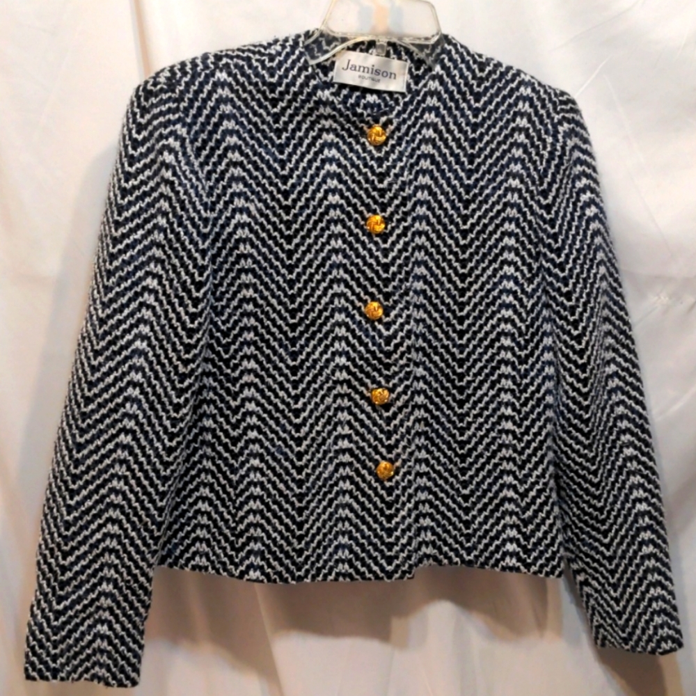 Jamison blue retro blazer size 8